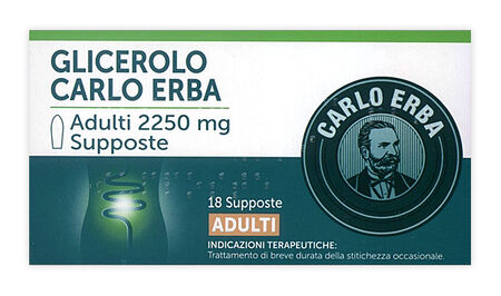 GLICEROLO (CARLO ERBA)*AD 18 supp 2.250 mg image not present