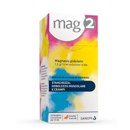 MAG 2*orale soluz 20 bustine monodose 10 ml 1,5 g/10 ml image not present